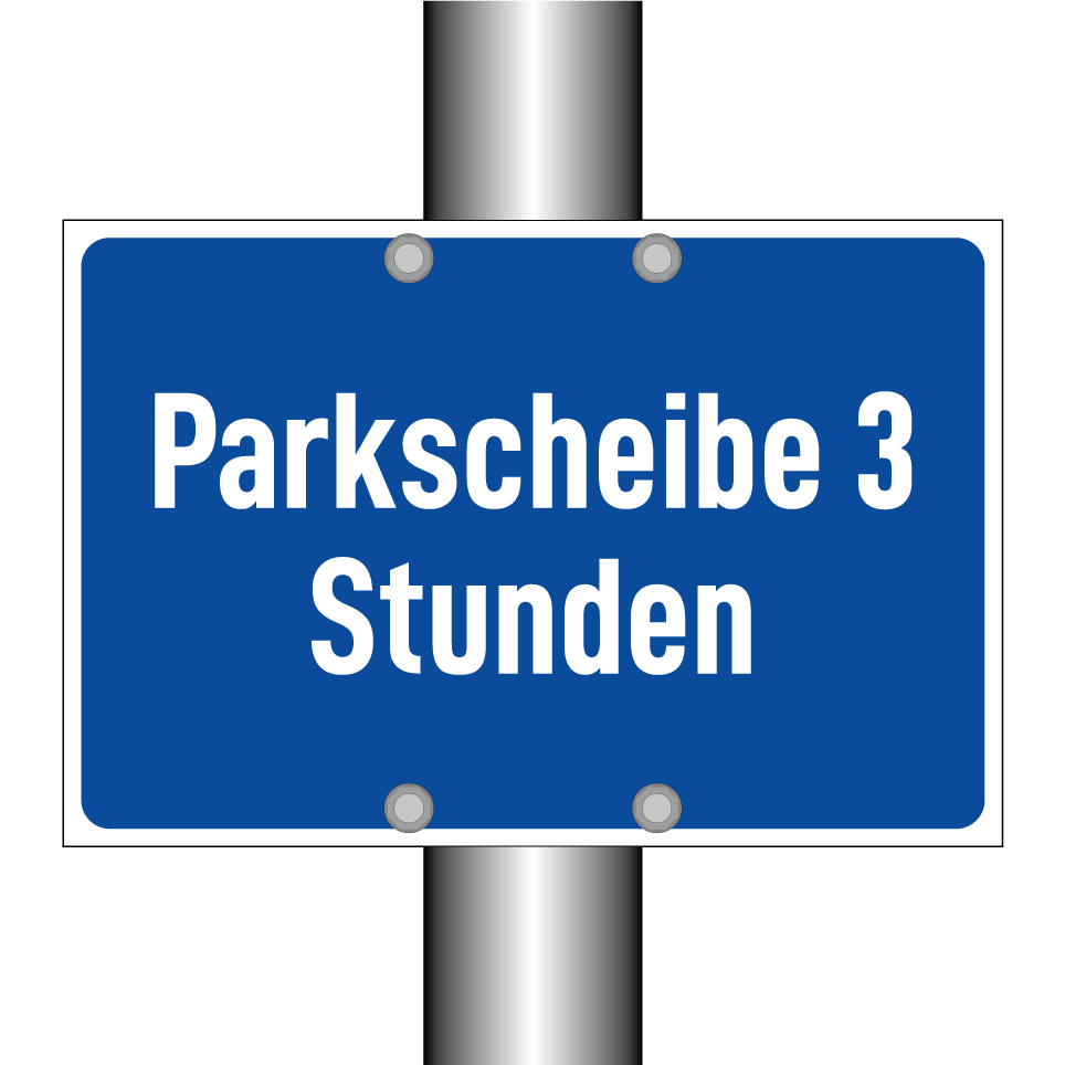 Parkscheibe 3 Stunden