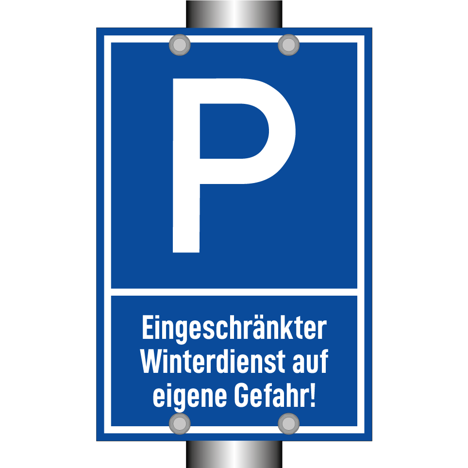 Eingeschränkter Winterdienst auf eigene Gefahr!