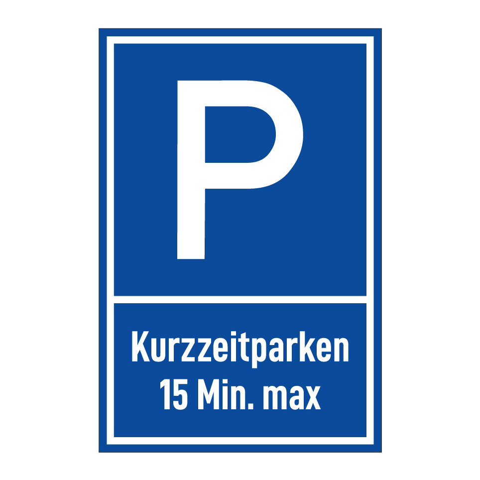 Kurzzeitparken 15 Min. max
