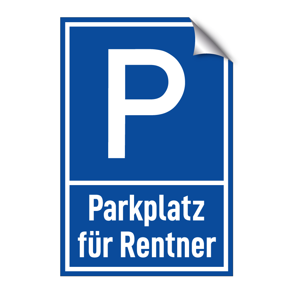 Parkplatz für Rentner