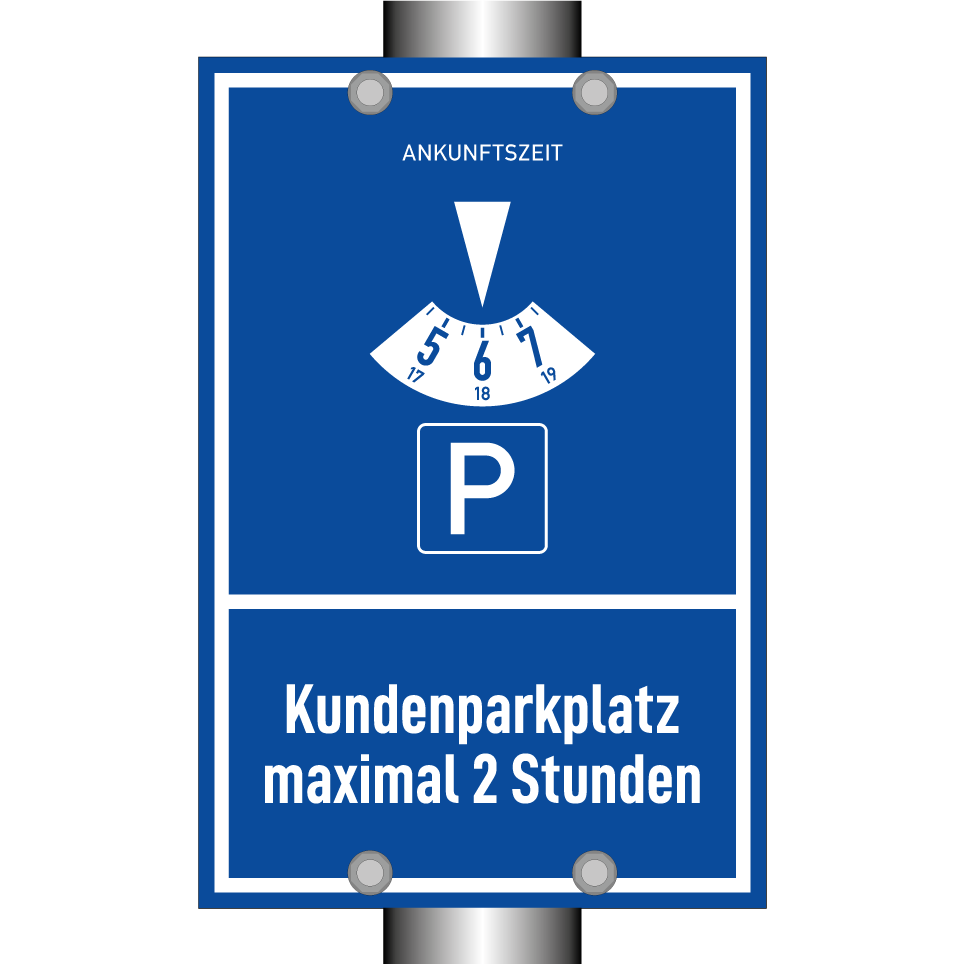 Kundenparkplatz maximal 2 Stunden