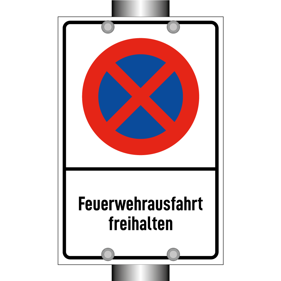 Feuerwehrausfahrt freihalten