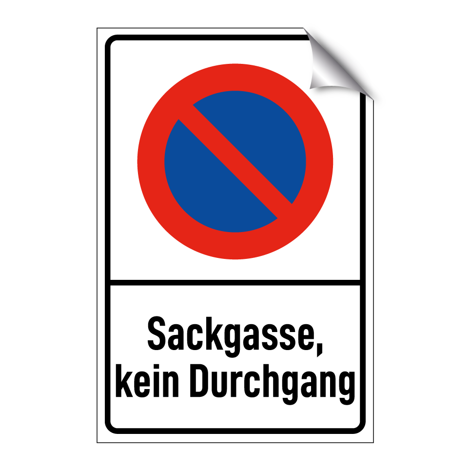 Sackgasse, kein Durchgang