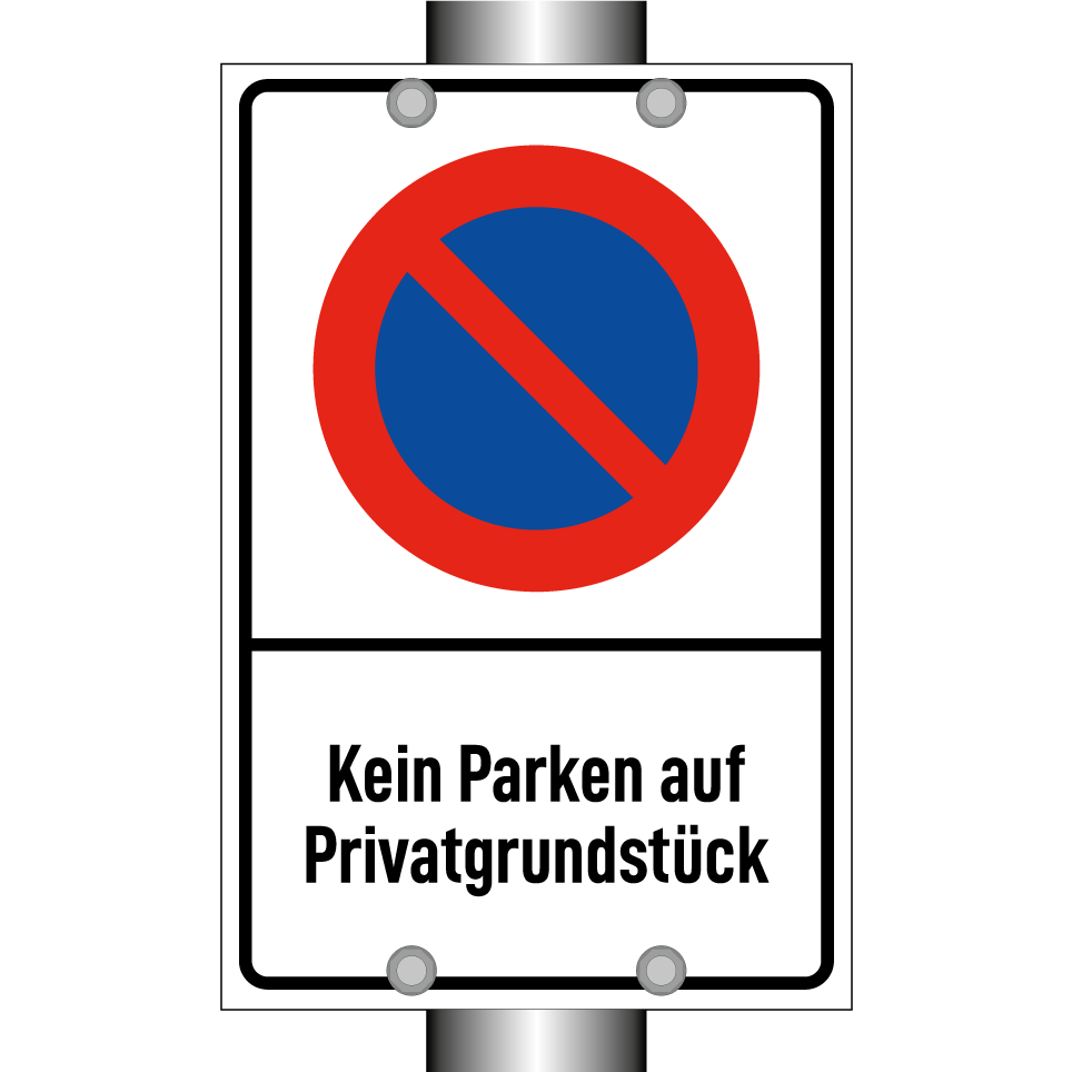 Kein Parken auf Privatgrundstück