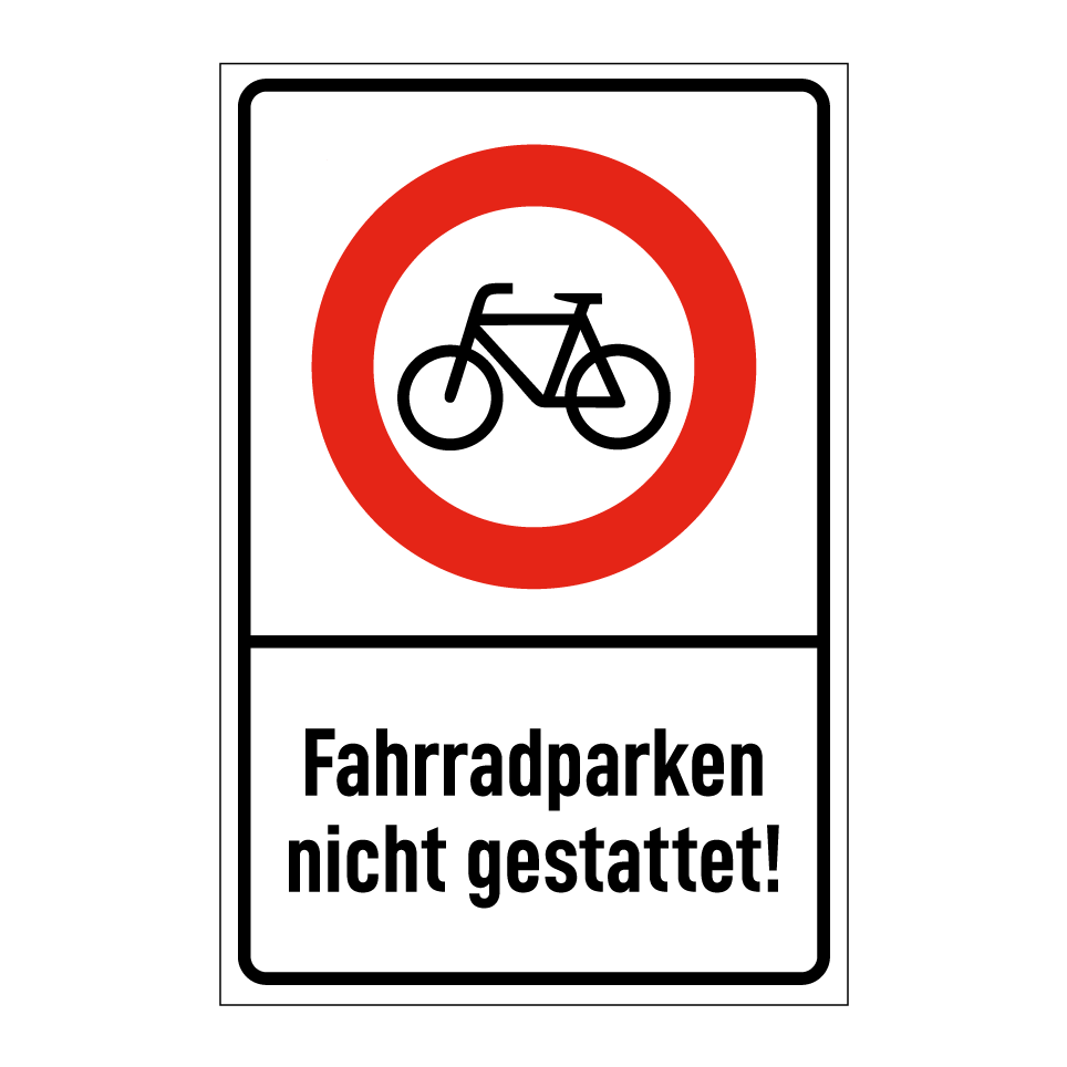 Fahrradparken nicht gestattet!