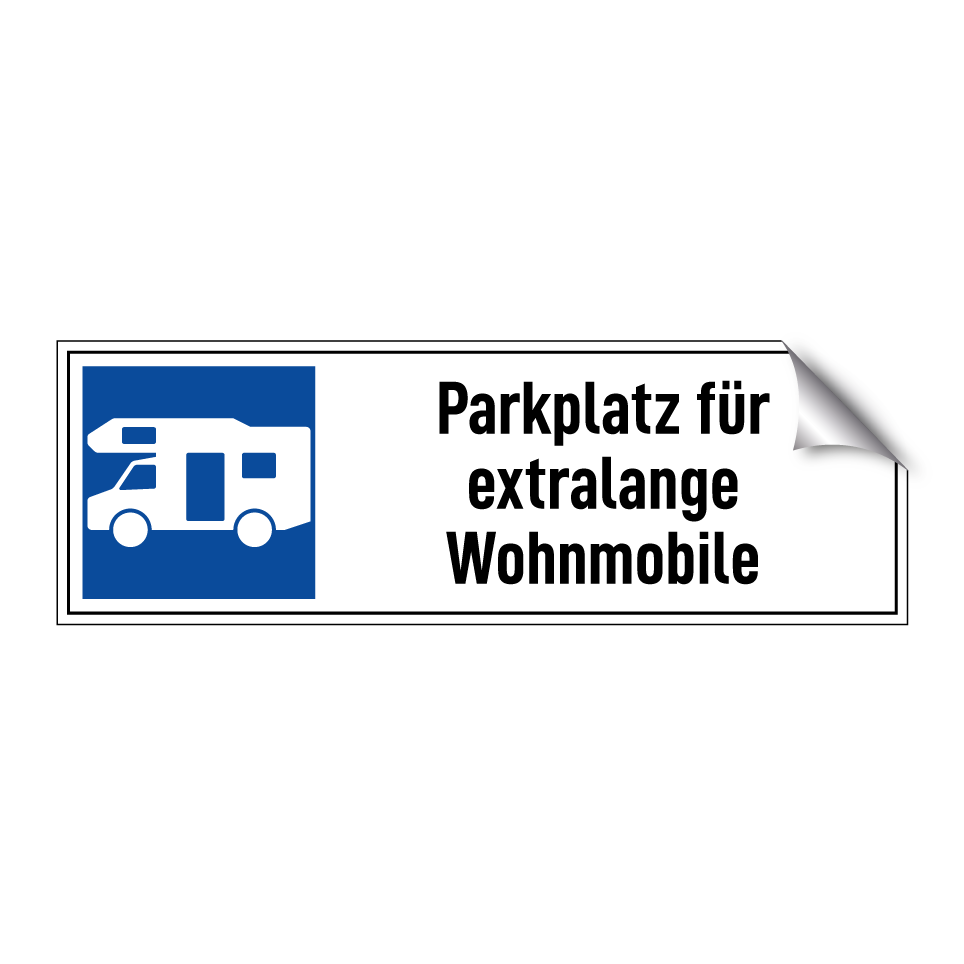 Parkplatz für extralange Wohnmobile