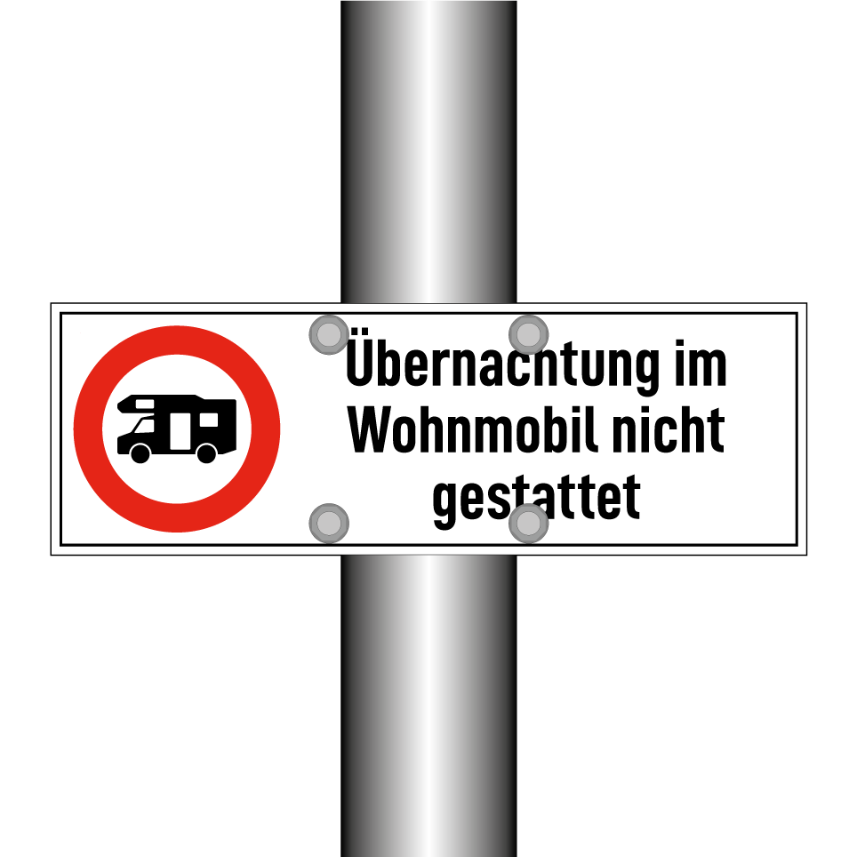 Übernachtung im Wohnmobil nicht gestattet