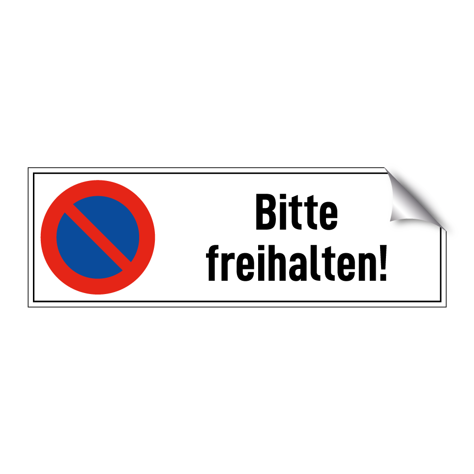 Bitte freihalten!