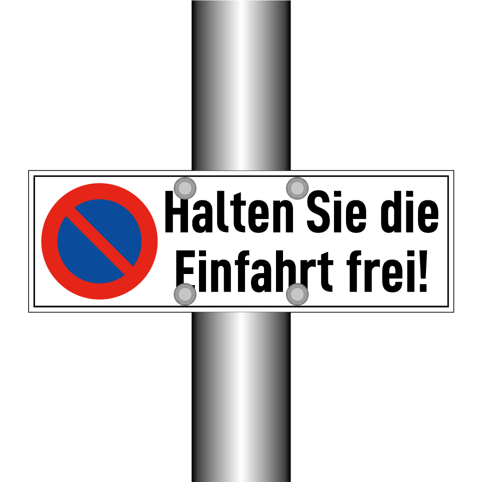 Halten Sie die Einfahrt frei!