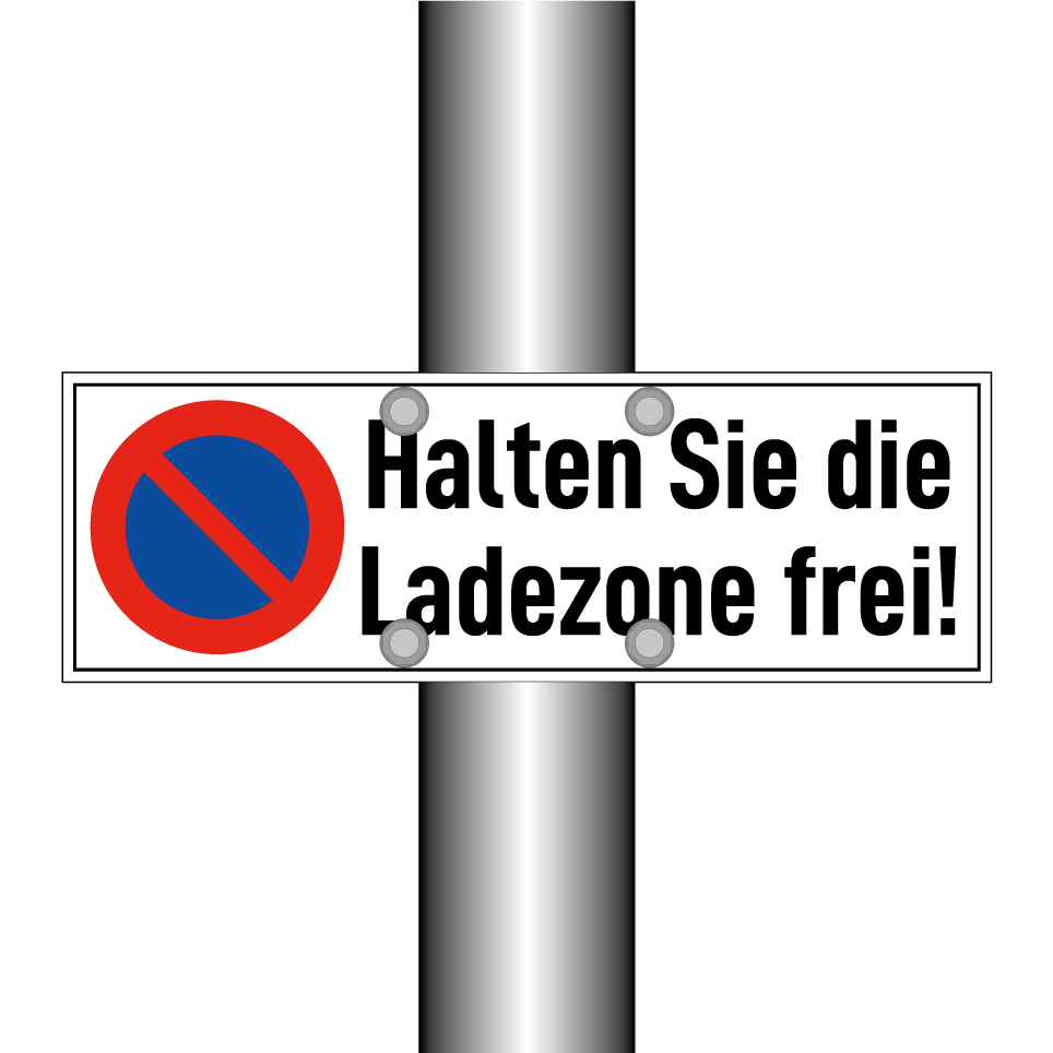 Halten Sie die Ladezone frei!