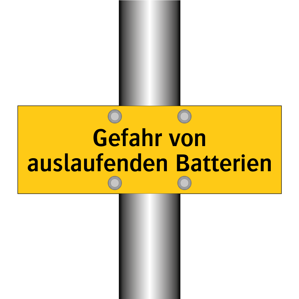 Gefahr von auslaufenden Batterien