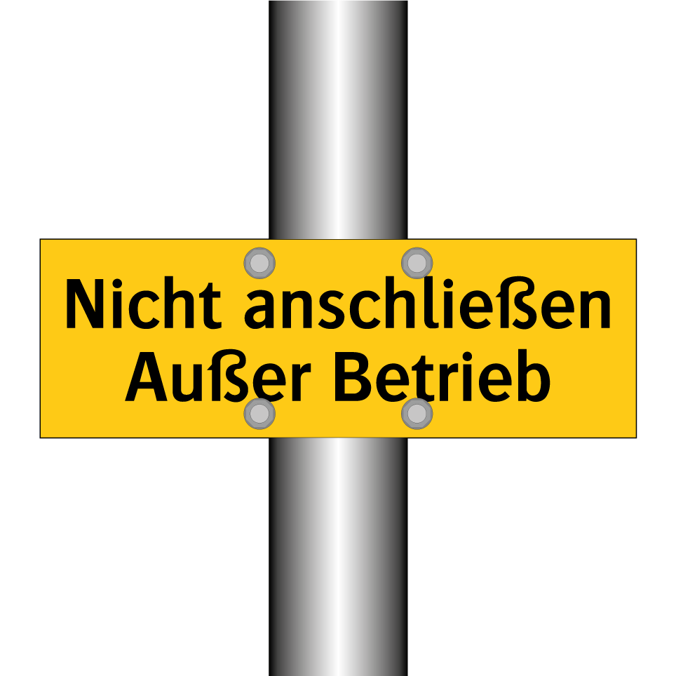 Nicht anschließen Außer Betrieb