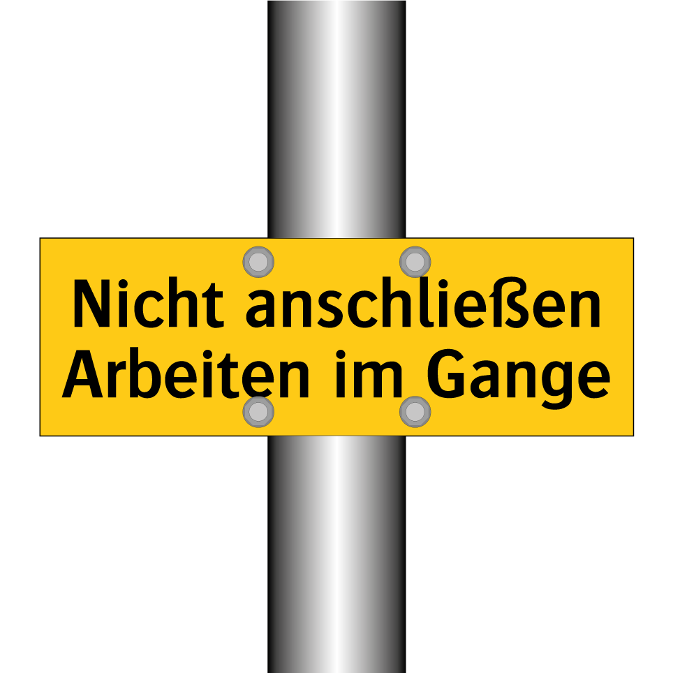 Nicht anschließen Arbeiten im Gange