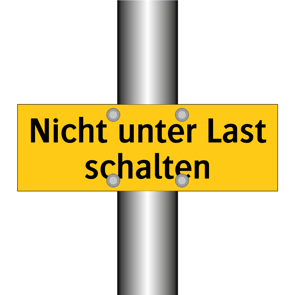 Nicht unter Last schalten
