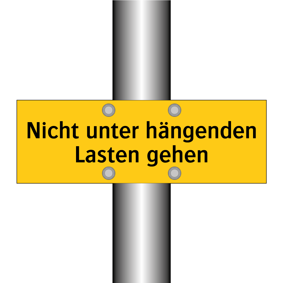 Nicht unter hängenden Lasten gehen