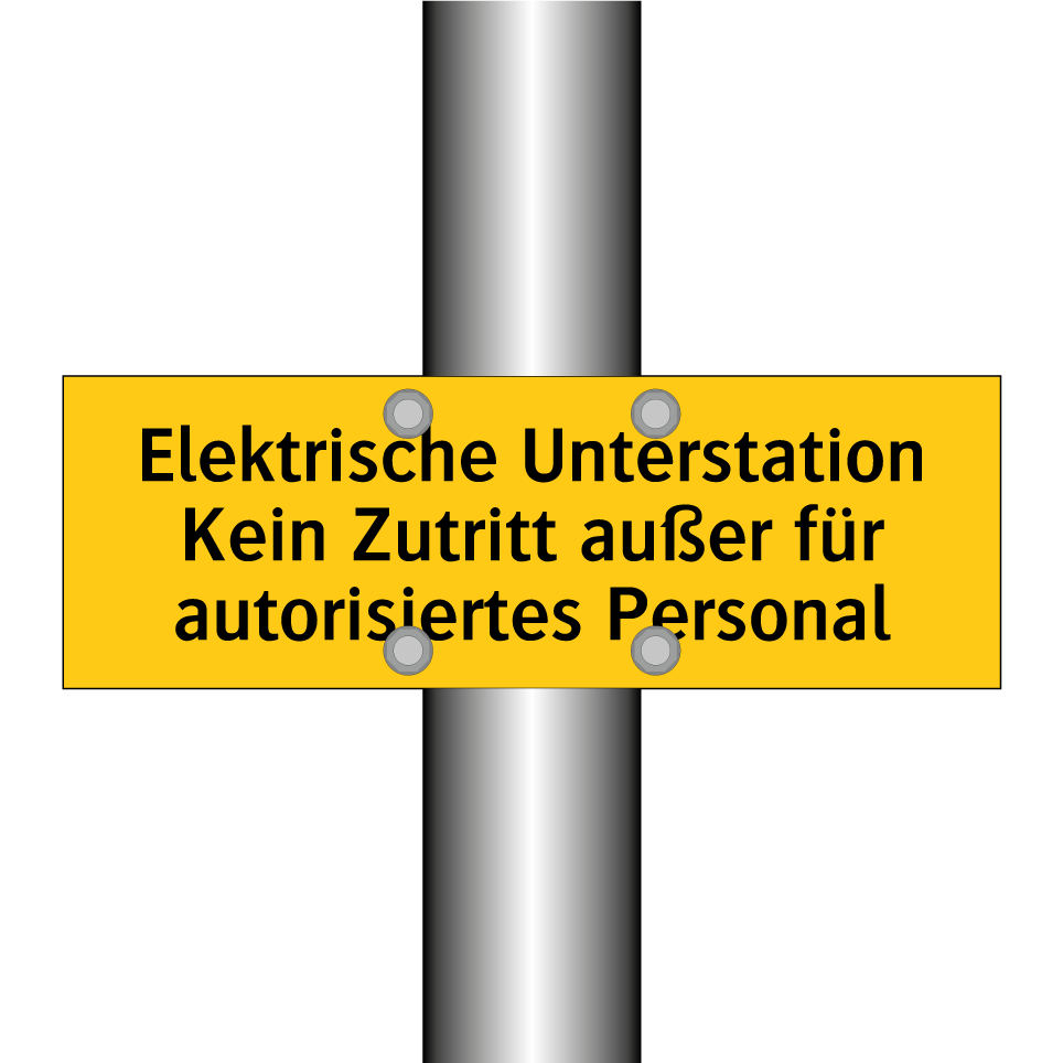 Elektrische Unterstation Kein Zutritt außer für autorisiertes Personal