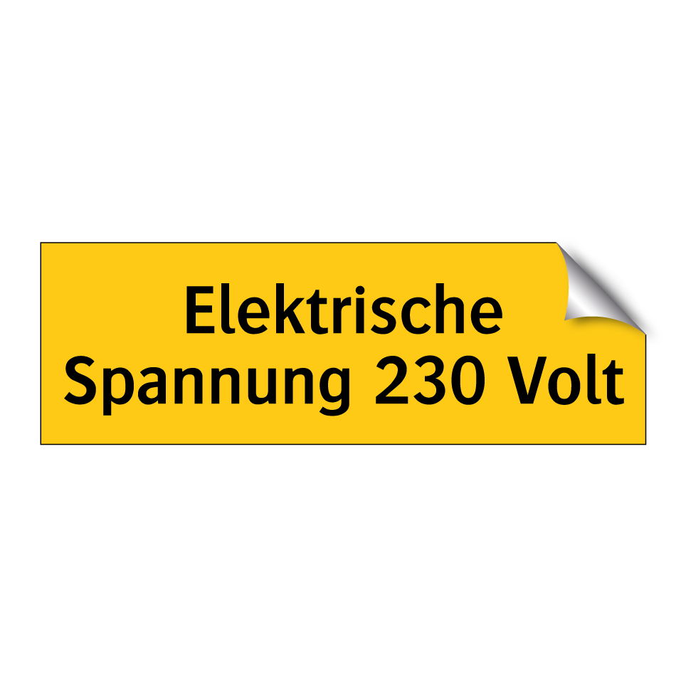 Elektrische Spannung 230 Volt