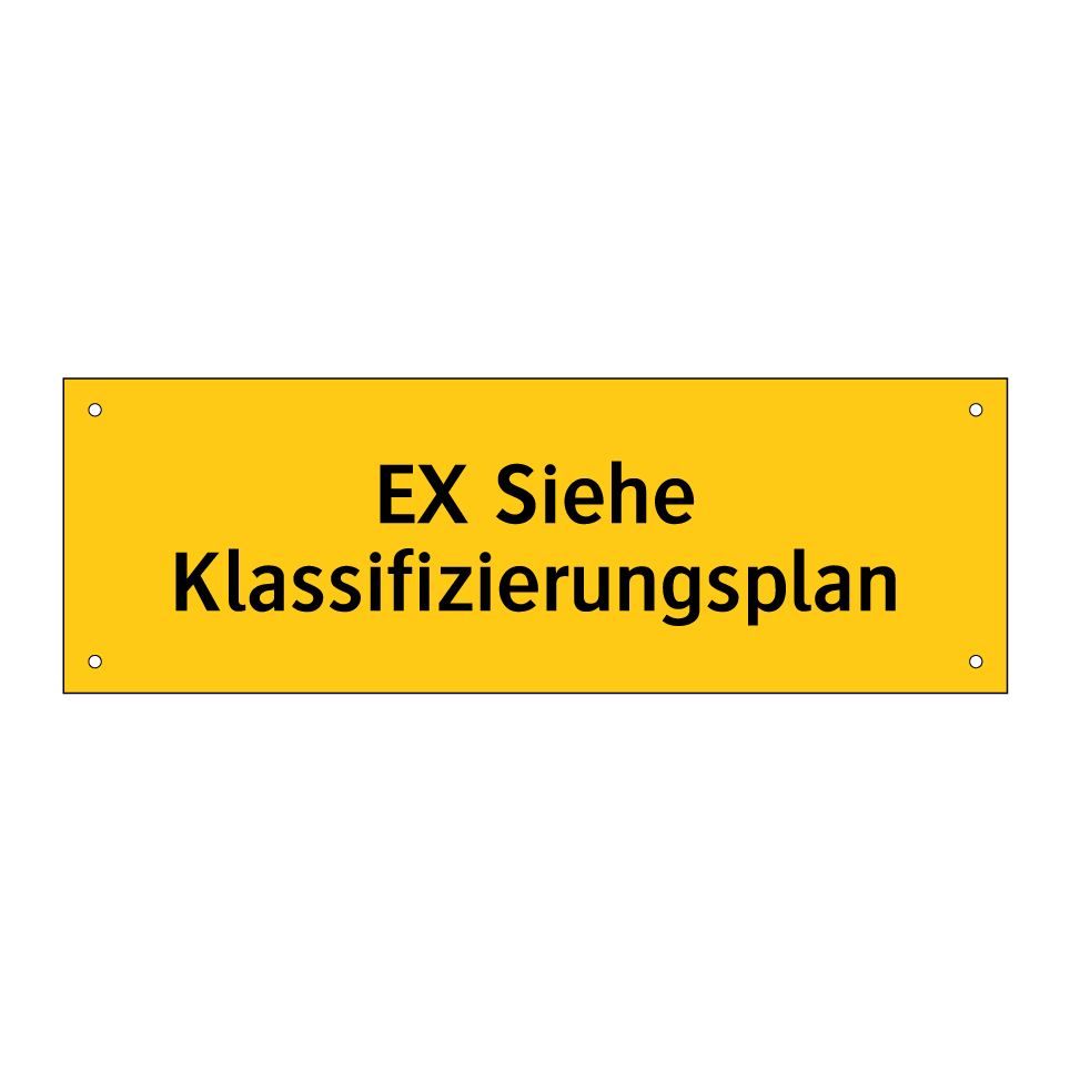 EX Siehe Klassifizierungsplan