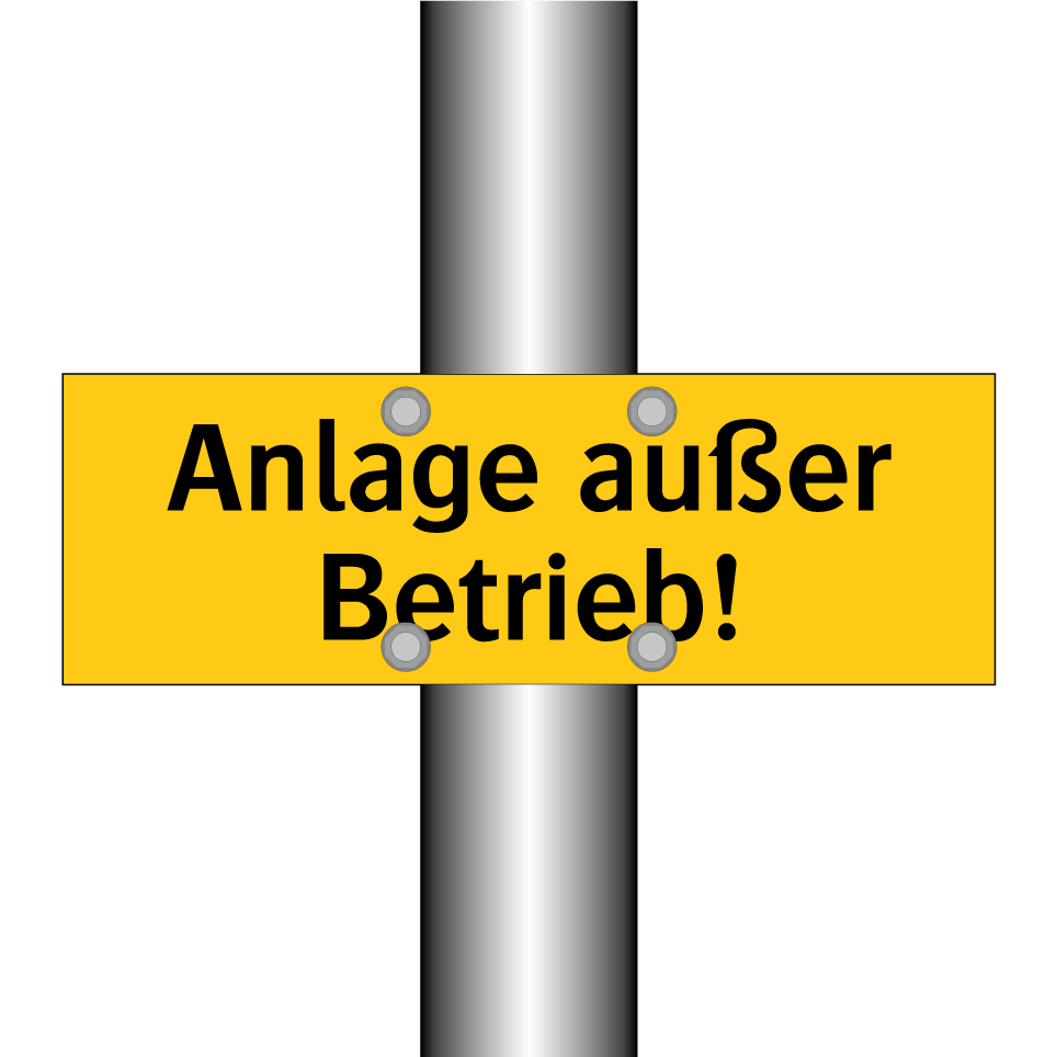 Anlage außer Betrieb!