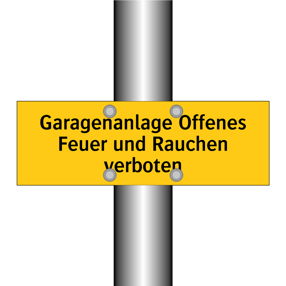 Garagenanlage Offenes Feuer und Rauchen verboten