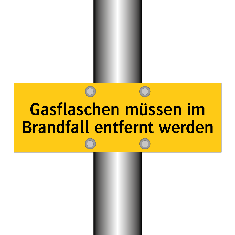 Gasflaschen müssen im Brandfall entfernt werden