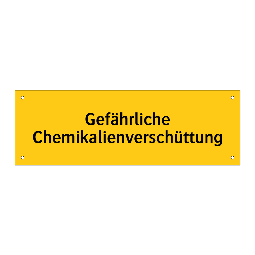 Gefährliche Chemikalienverschüttung