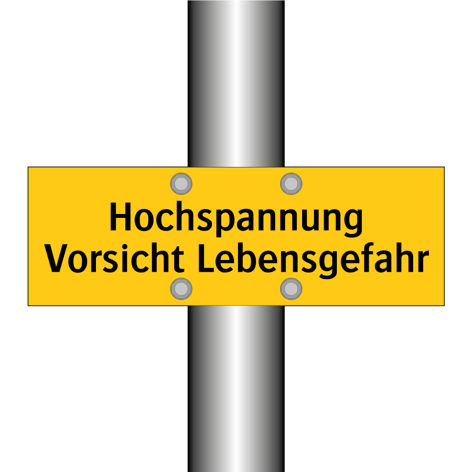 Hochspannung Vorsicht Lebensgefahr