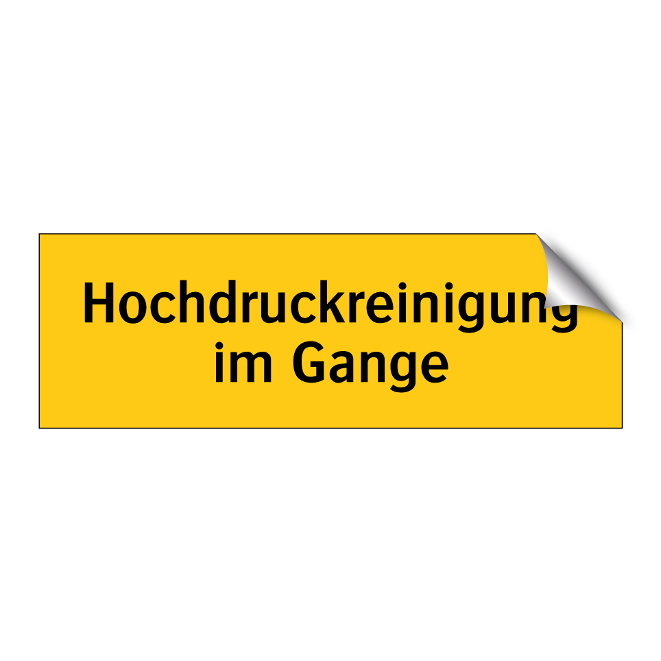 Hochdruckreinigung im Gange