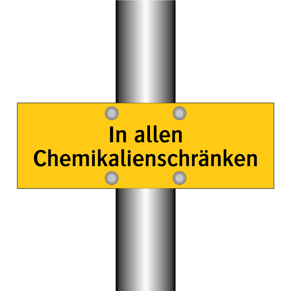 In allen Chemikalienschränken