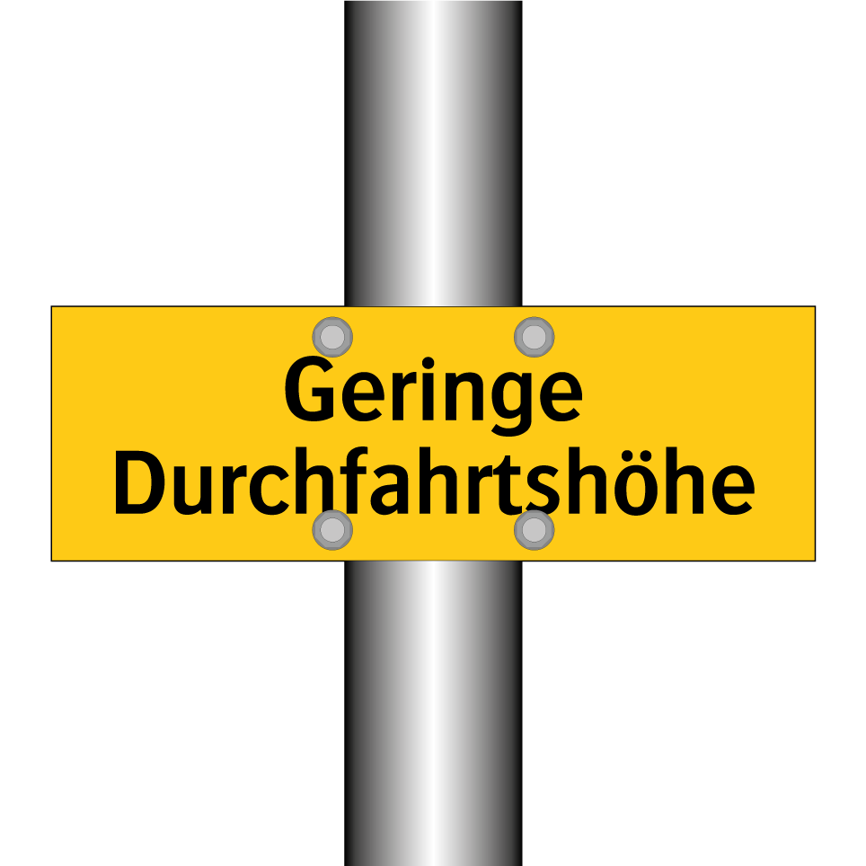 Geringe Durchfahrtshöhe