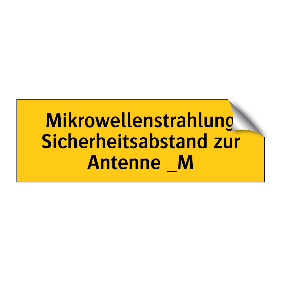 Mikrowellenstrahlung Sicherheitsabstand zur Antenne _M