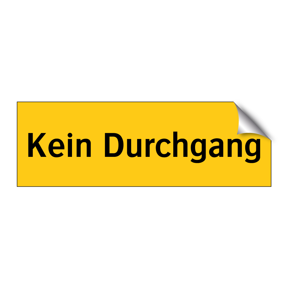 Kein Durchgang