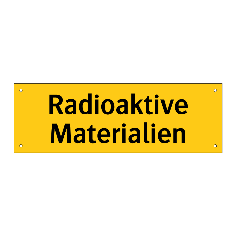 Radioaktive Materialien