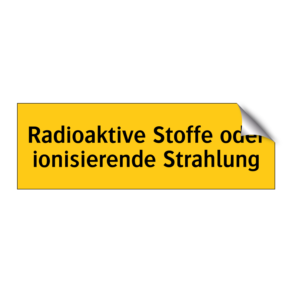 Radioaktive Stoffe oder ionisierende Strahlung