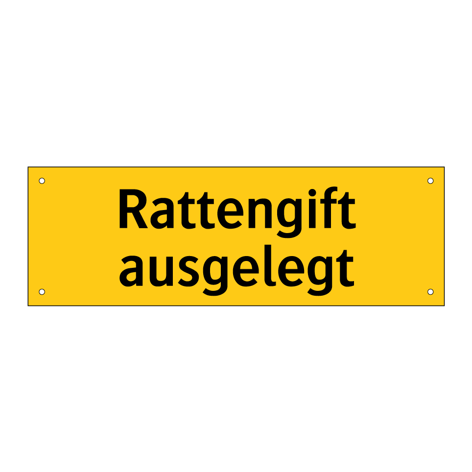 Rattengift ausgelegt