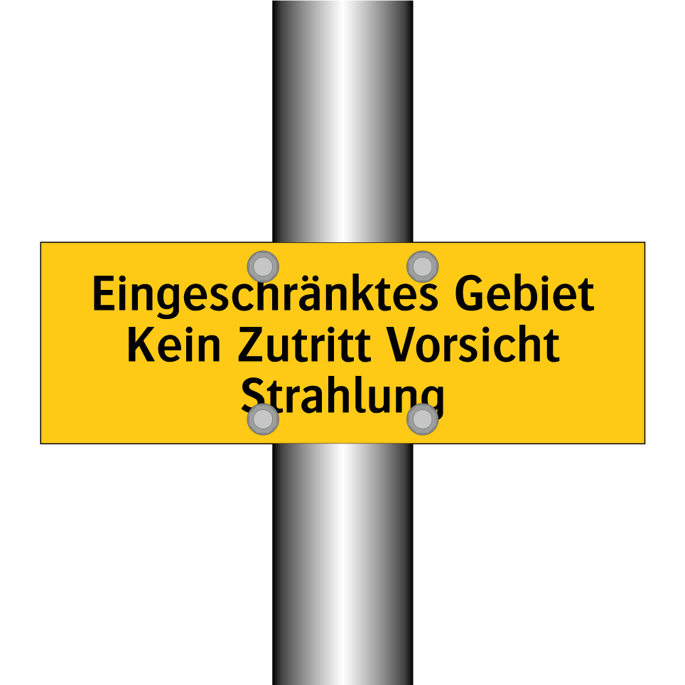 Eingeschränktes Gebiet Kein Zutritt Vorsicht Strahlung