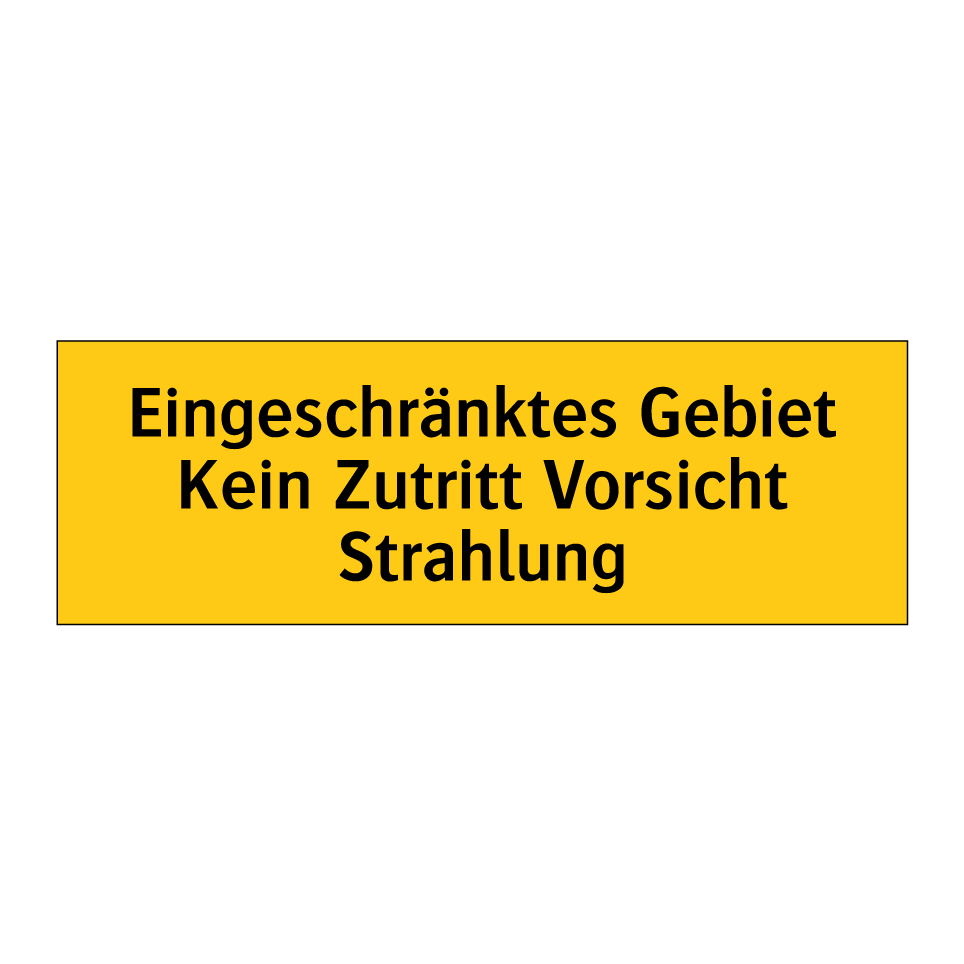 Eingeschränktes Gebiet Kein Zutritt Vorsicht Strahlung