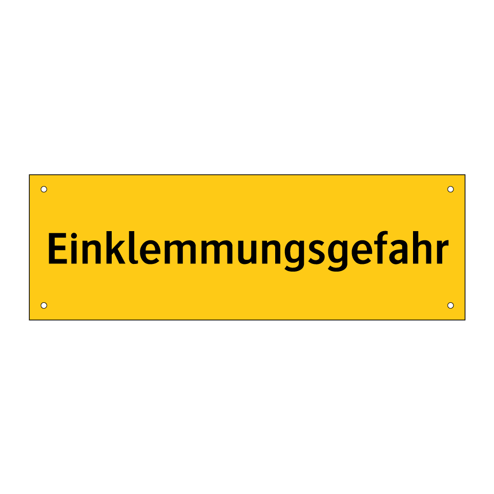 Einklemmungsgefahr