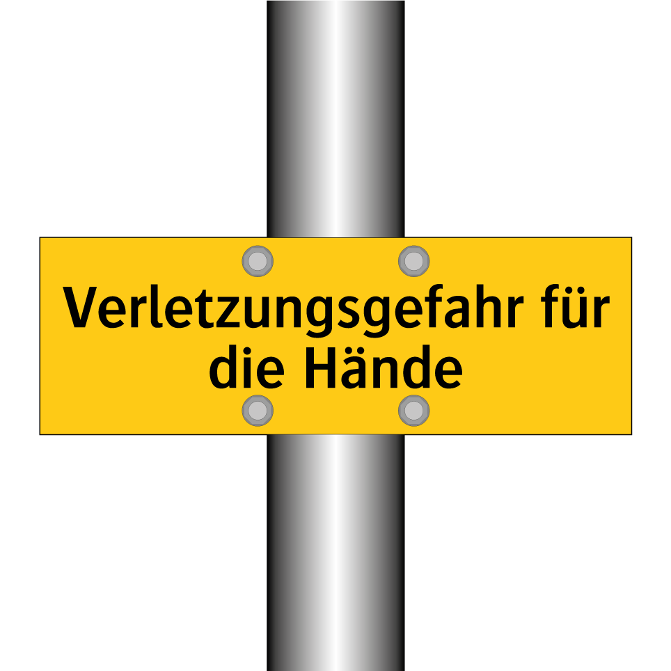Verletzungsgefahr für die Hände