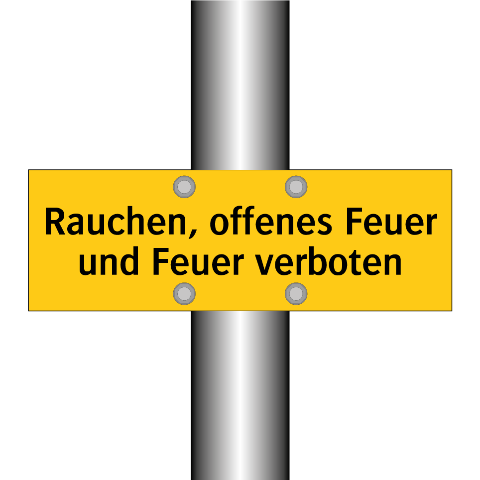 Rauchen, offenes Feuer und Feuer verboten