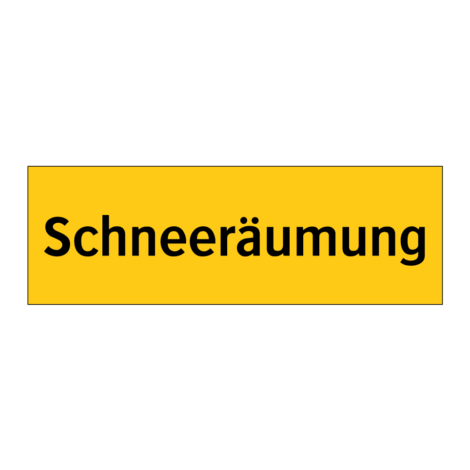 Schneeräumung