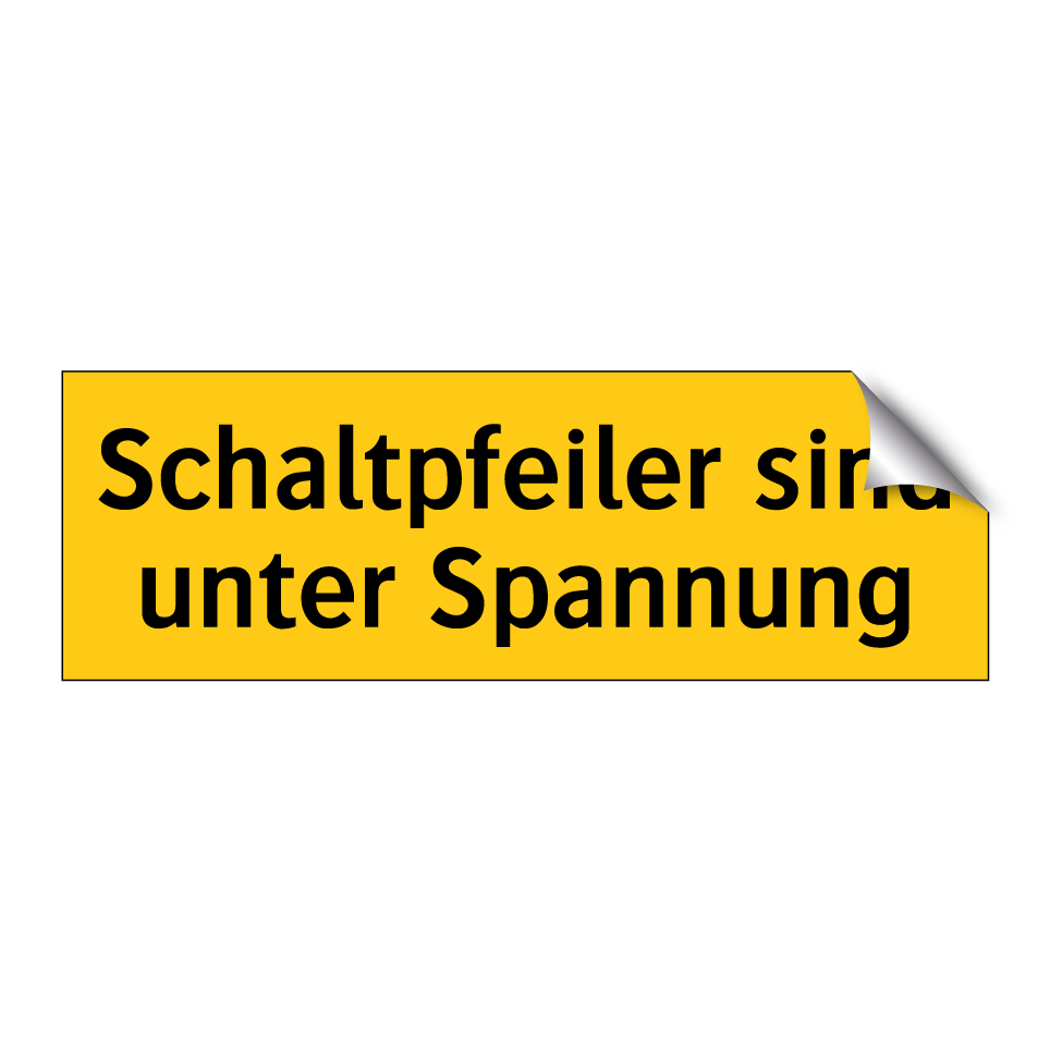 Schaltpfeiler sind unter Spannung
