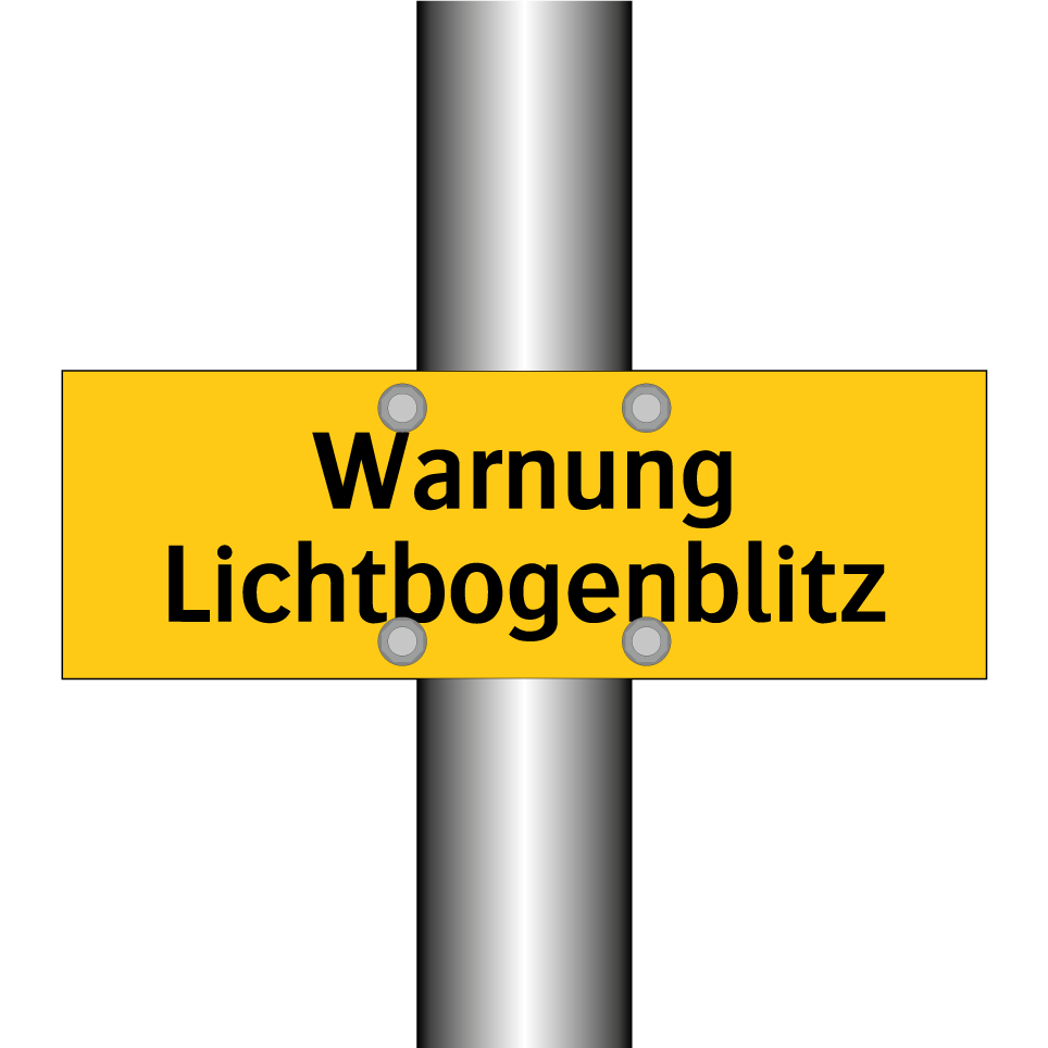 Warnung Lichtbogenblitz