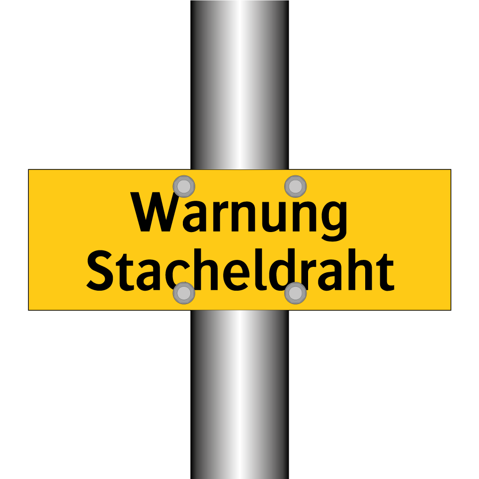 Warnung Stacheldraht