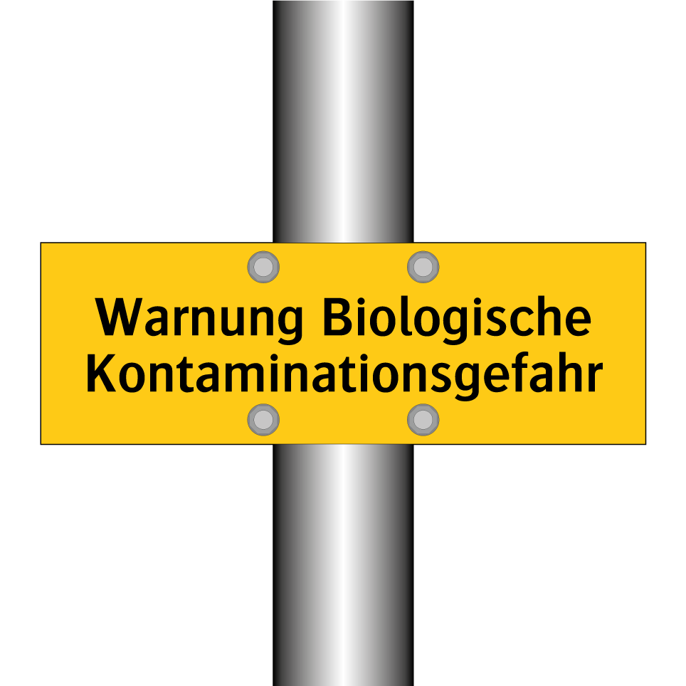 Warnung Biologische Kontaminationsgefahr