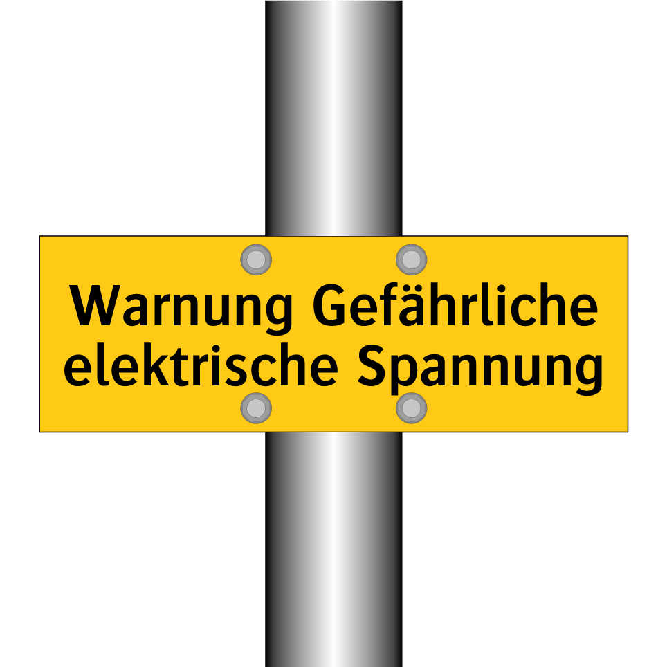 Warnung Gefährliche elektrische Spannung