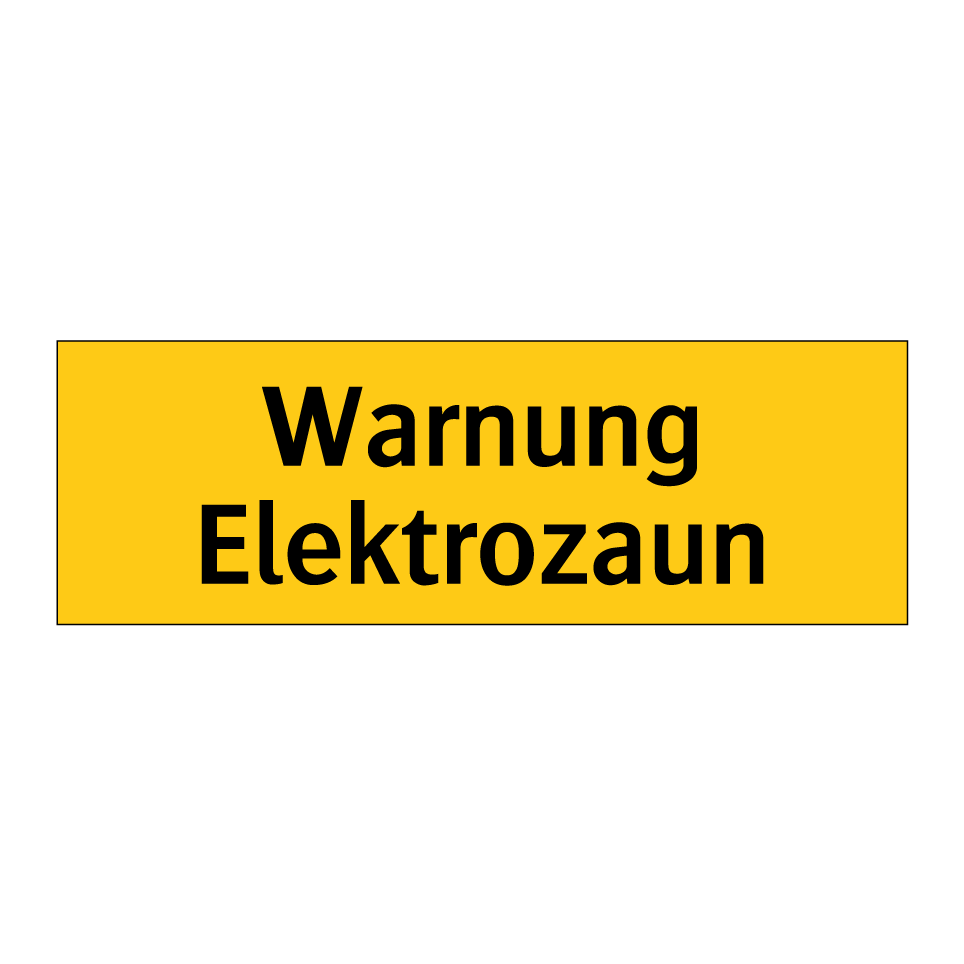 Warnung Elektrozaun