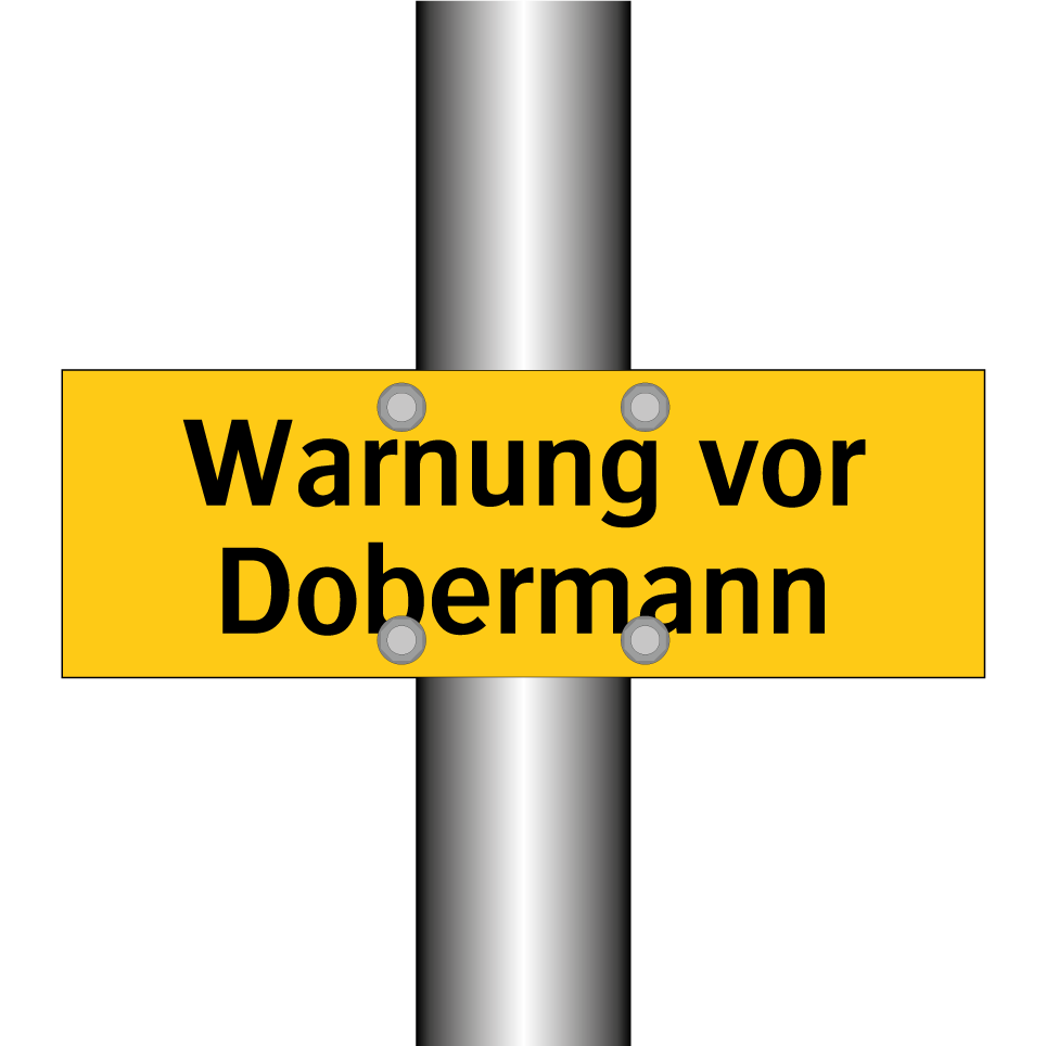 Warnung vor Dobermann