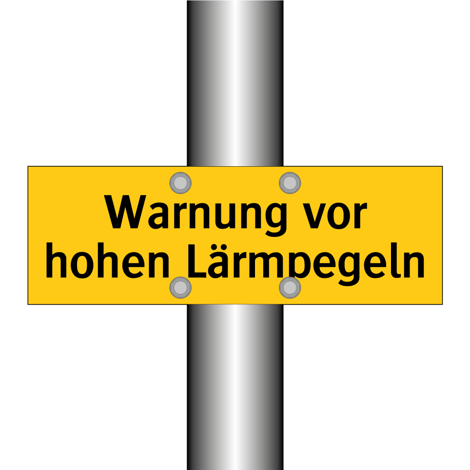 Warnung vor hohen Lärmpegeln