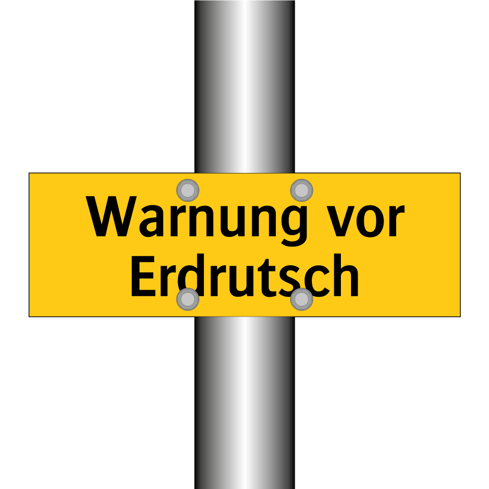 Warnung vor Erdrutsch